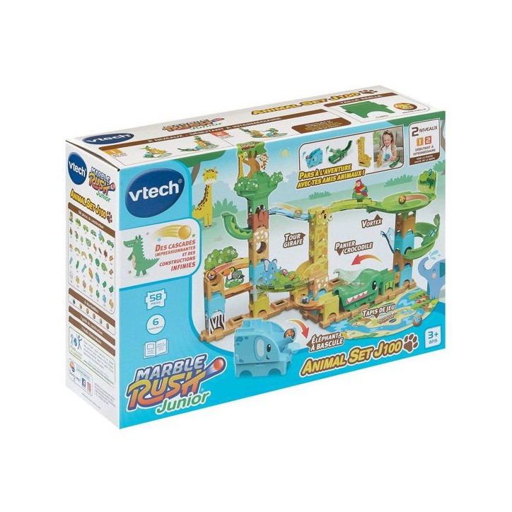 VTECH - MARBLE RUSH JUNIOR - ANIMAL SET J100 - Multicolore VTECH - MARBLE RUSH JUNIOR - ANIMAL SET J100 - Multicolore