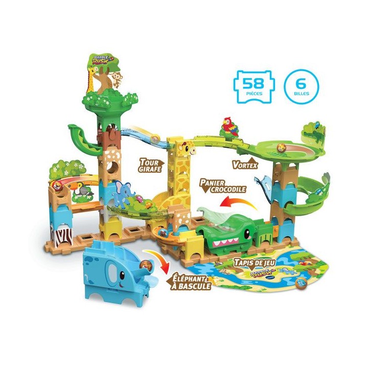VTECH - MARBLE RUSH JUNIOR - ANIMAL SET J100 - Multicolore VTECH - MARBLE RUSH JUNIOR - ANIMAL SET J100 - Multicolore