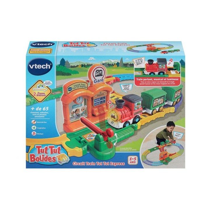 VTECH - TUT TUT BOLIDES - CIRCUIT TRAIN TUT TUT EXPRESS (+ PETER TRAIN a VAPEUR) - Multicolore VTECH - TUT TUT BOLIDES - CIRCUIT TRAIN TUT TUT EXPRESS (+ PETER TRAIN a VAPEUR) - Multicolore