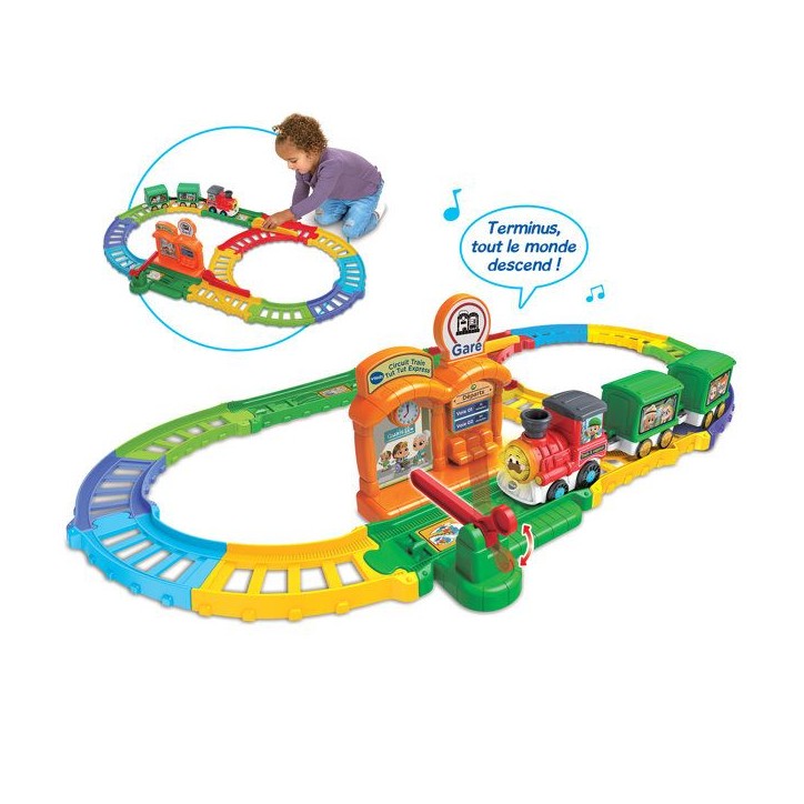 VTECH - TUT TUT BOLIDES - CIRCUIT TRAIN TUT TUT EXPRESS (+ PETER TRAIN a VAPEUR) - Multicolore VTECH - TUT TUT BOLIDES - CIRCUIT TRAIN TUT TUT EXPRESS (+ PETER TRAIN a VAPEUR) - Multicolore