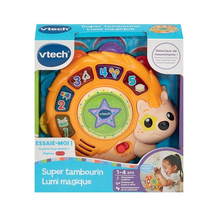 VTECH BABY - SUPER TAMBOURIN LUMI MAGIQUE - Multicolore VTECH BABY - SUPER TAMBOURIN LUMI MAGIQUE - Multicolore
