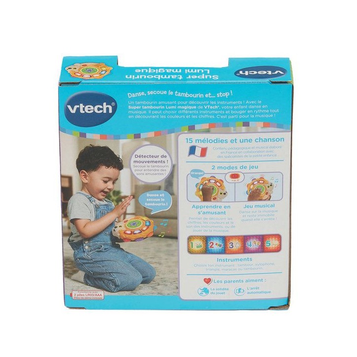 VTECH BABY - SUPER TAMBOURIN LUMI MAGIQUE - Multicolore VTECH BABY - SUPER TAMBOURIN LUMI MAGIQUE - Multicolore