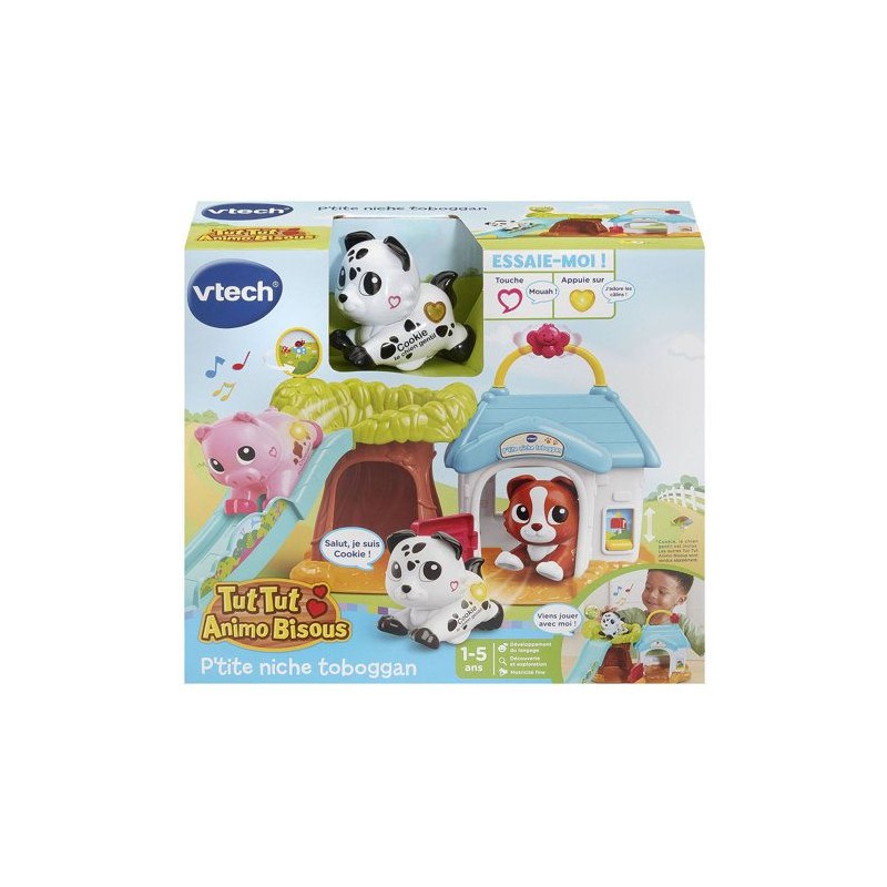VTECH - TUT TUT ANIMO BISOUS - PTITE NICHE TOBOGGAN (+ COOKIE CHIEN GE