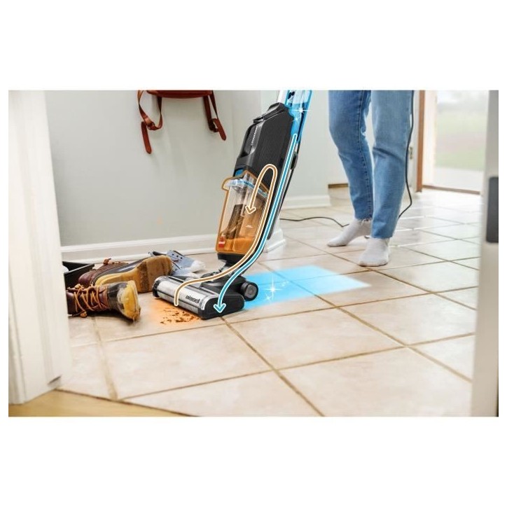 BISSELL CrossWave HF2 Select - Aspirateur Multifonction filaire 3 en 1 - Aspiration / Lavage / Séchage - Fonction