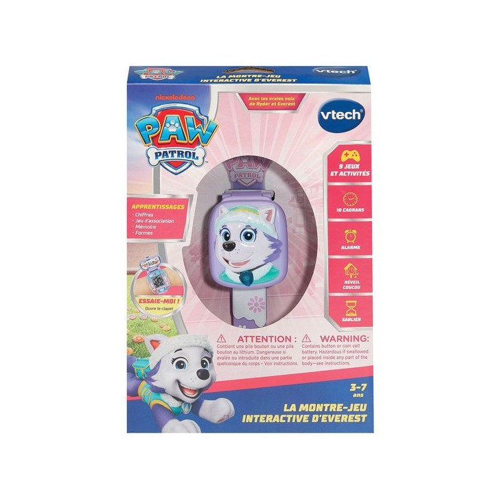 VTECH - PAT PATROUILLE - LA MONTRE-JEU INTERACTIVE D'EVEREST - Violet VTECH - PAT PATROUILLE - LA MONTRE-JEU INTERACTIVE D'EVEREST - Violet