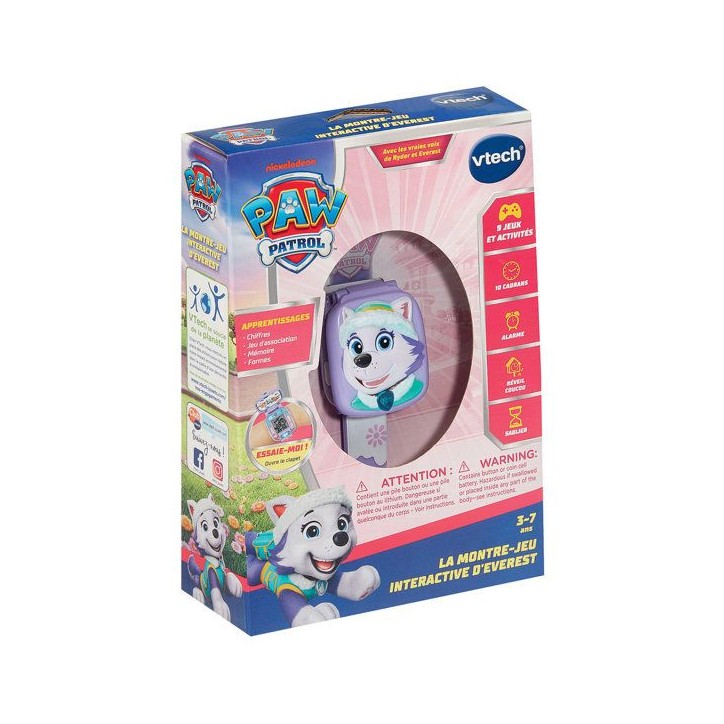 VTECH - PAT PATROUILLE - LA MONTRE-JEU INTERACTIVE D'EVEREST - Violet VTECH - PAT PATROUILLE - LA MONTRE-JEU INTERACTIVE D'EVEREST - Violet