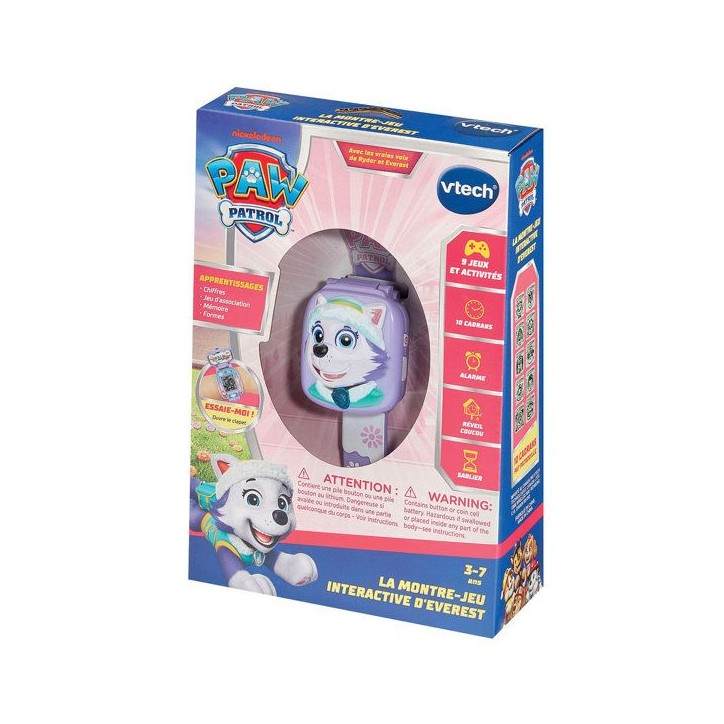 VTECH - PAT PATROUILLE - LA MONTRE-JEU INTERACTIVE D'EVEREST - Violet VTECH - PAT PATROUILLE - LA MONTRE-JEU INTERACTIVE D'EVEREST - Violet