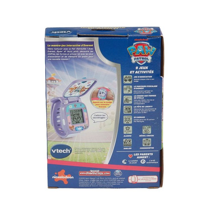 VTECH - PAT PATROUILLE - LA MONTRE-JEU INTERACTIVE D'EVEREST - Violet VTECH - PAT PATROUILLE - LA MONTRE-JEU INTERACTIVE D'EVEREST - Violet