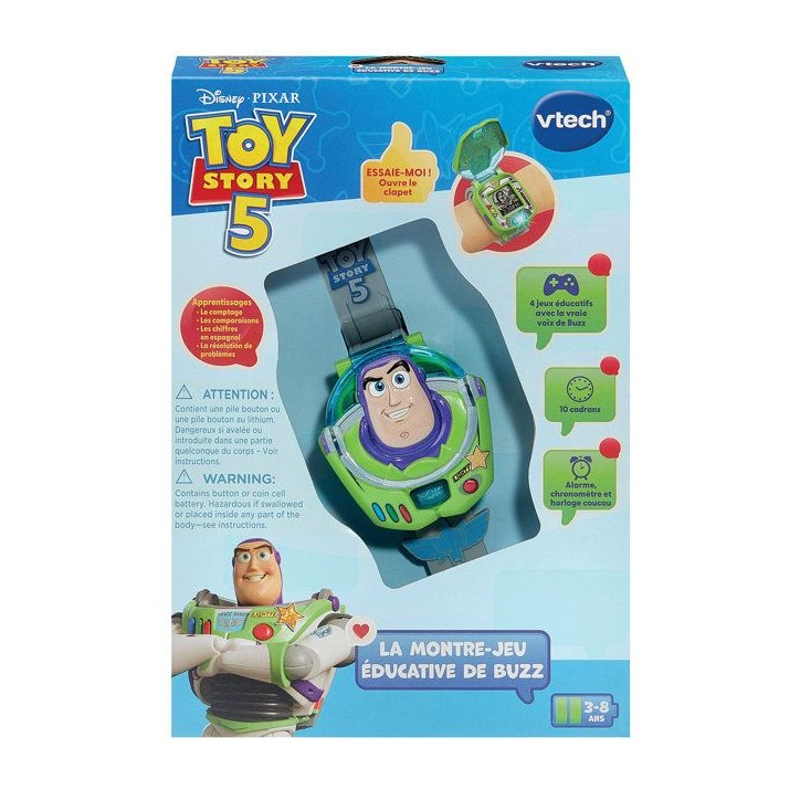 VTECH - TOY STORY 5 - LA MONTRE-JEU ÉDUCATIVE DE BUZZ - Multicolore