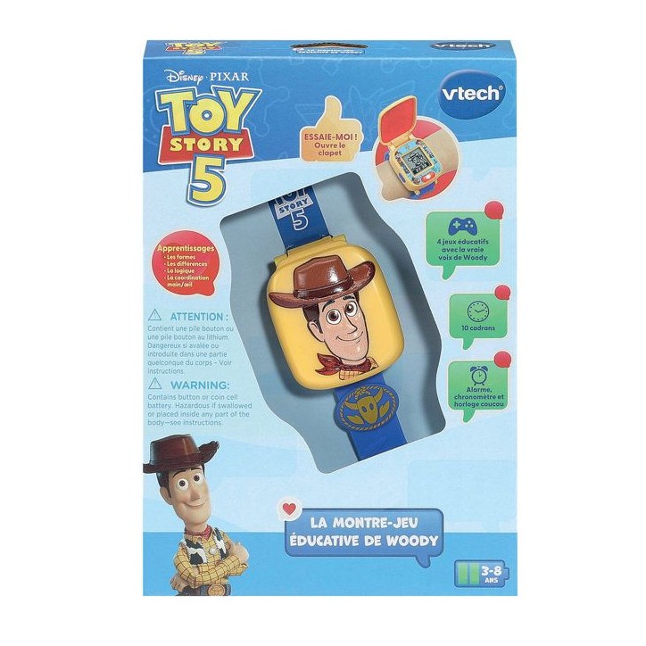 VTECH - TOY STORY 5 - LA MONTRE-JEU ÉDUCATIVE DE WOODY - Multicolore VTECH - TOY STORY 5 - LA MONTRE-JEU ÉDUCATIVE DE WOODY - Multicolore