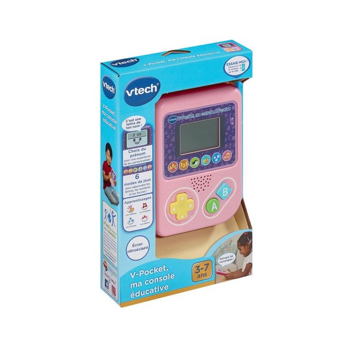VTECH - V-POCKET, MA CONSOLE ÉDUCATIVE ROSE - Rose VTECH - V-POCKET, MA CONSOLE ÉDUCATIVE ROSE - Rose