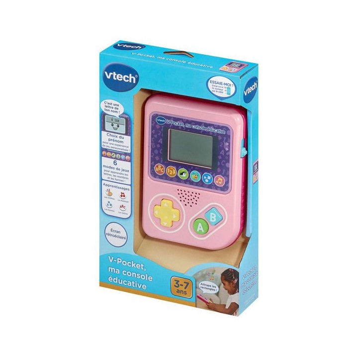 VTECH - V-POCKET, MA CONSOLE ÉDUCATIVE ROSE - Rose VTECH - V-POCKET, MA CONSOLE ÉDUCATIVE ROSE - Rose