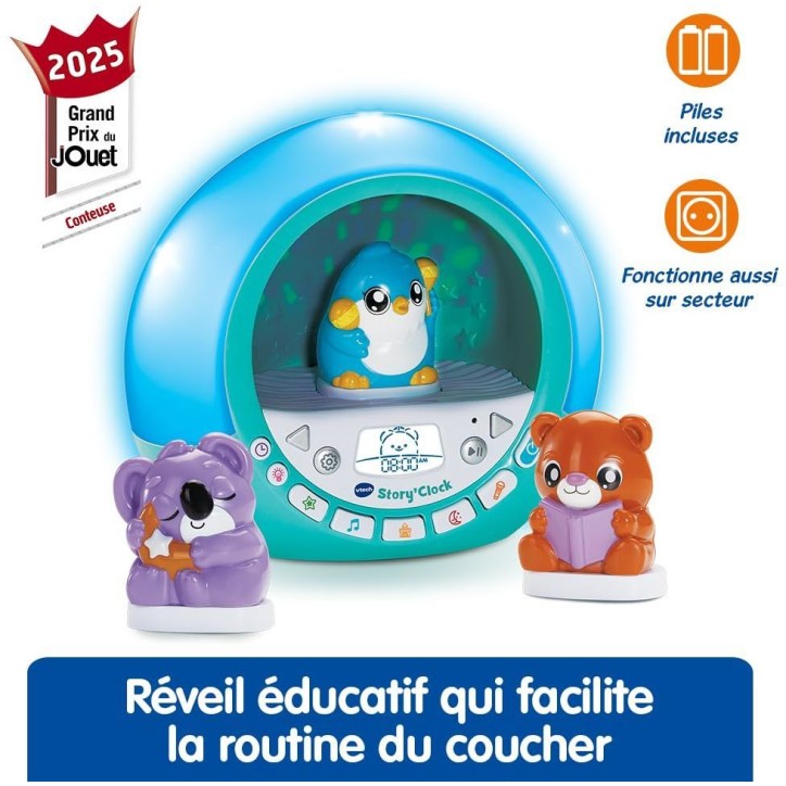 VTECH - STORY'CLOCK - MA CONTEUSE RÉVEIL - Bleu VTECH - STORY'CLOCK - MA CONTEUSE RÉVEIL - Bleu