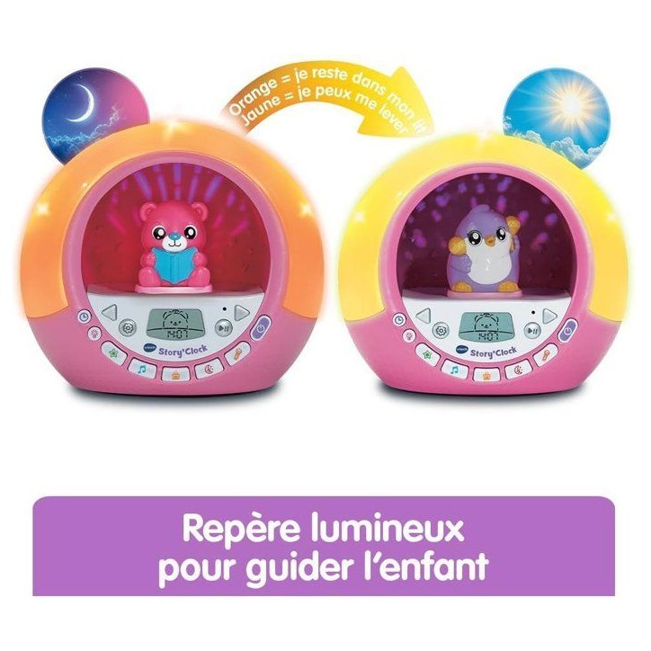 VTECH - STORY'CLOCK - MA CONTEUSE RÉVEIL ROSE - Rose VTECH - STORY'CLOCK - MA CONTEUSE RÉVEIL ROSE - Rose