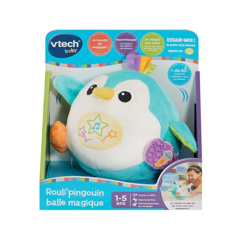VTECH BABY - ROULI'PINGOUIN BALLE MAGIQUE - Multicolore