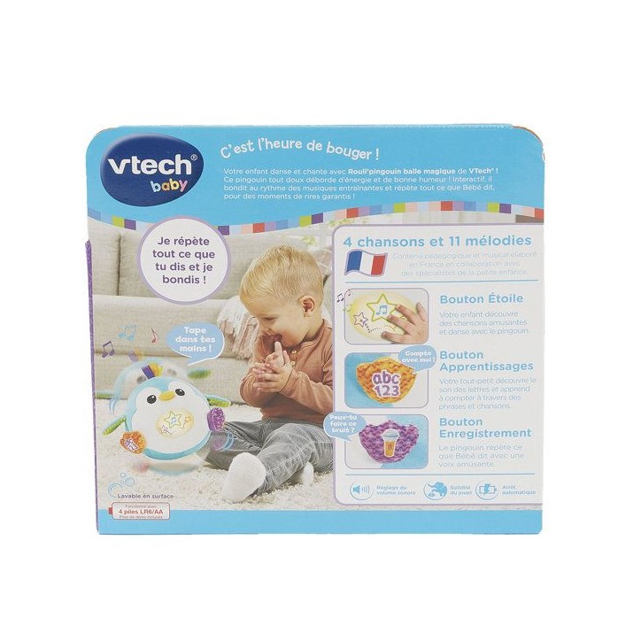 VTECH BABY - ROULI'PINGOUIN BALLE MAGIQUE - Multicolore VTECH BABY - ROULI'PINGOUIN BALLE MAGIQUE - Multicolore