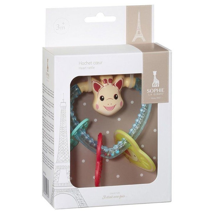 Hochet Coeur - SOPHIE LA GIRAFE - Billes colorées - Médaillons sonores Hochet Coeur - SOPHIE LA GIRAFE - Billes colorées - Médaillons sonores