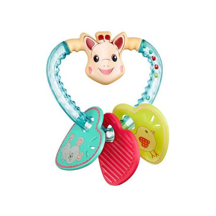 Hochet Coeur - SOPHIE LA GIRAFE - Billes colorées - Médaillons sonores Hochet Coeur - SOPHIE LA GIRAFE - Billes colorées - Médaillons sonores