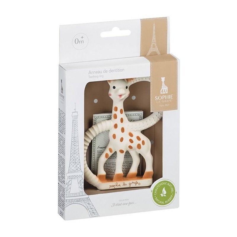 Anneau de dentition - SOPHIE LA GIRAFE - Tres Souple - Caoutchouc natu