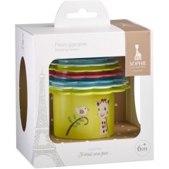 Jouet d'éveil - SOPHIE LA GIRAFE - Fleurs Gigognes - Empilables - Tex