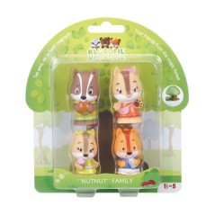 Lot 4 personnages - SOPHIE LA GIRAFE - Figurines Klorofil - Écureuils