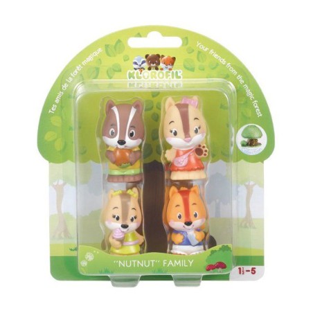 Lot 4 personnages - SOPHIE LA GIRAFE - Figurines Klorofil - Écureuils
