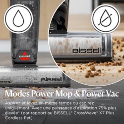 BISSELL CrossWave OmniForce Edge - Aspirateur Balai Laveur sans Fil -