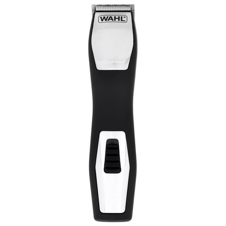Tondeuse a barbe - WAHL - GROOMSMAN PRO - 2,4 V - 6 sabots - Autonomie : 60 min - Noir / Argent Tondeuse a barbe - WAHL - GROOMSMAN PRO - 2,4 V - 6 sabots - Autonomie : 60 min - Noir / Argent