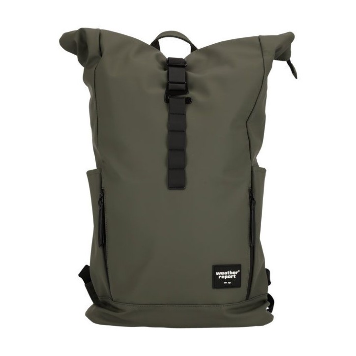 Sac a dos - WEATHER REPORT - Bronze - Roll top - 100% PU - Kaki Sac a dos - WEATHER REPORT - Bronze - Roll top - 100% PU - Kaki