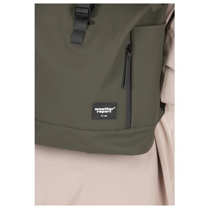 Sac a dos - WEATHER REPORT - Bronze - Roll top - 100% PU - Kaki Sac a dos - WEATHER REPORT - Bronze - Roll top - 100% PU - Kaki
