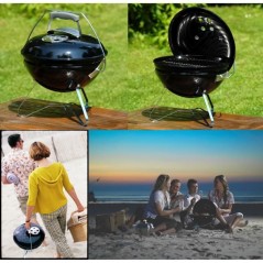 Barbecue charbon - WEBER Smokey Joe -Ø37cm - Noir