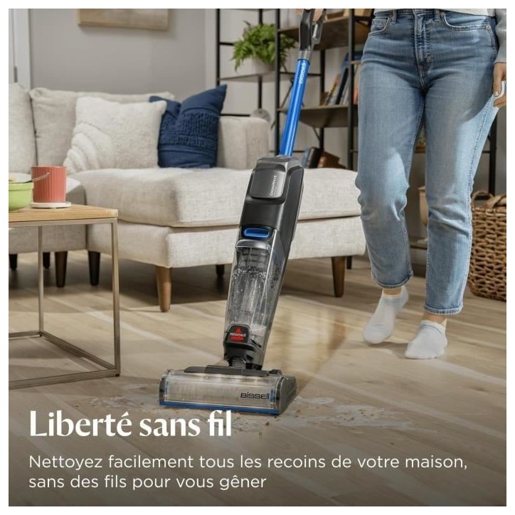 BISSELL CrossWave OmniFind Select - Aspirateur Balai Laveur Sans Fil - LED FurFinder pour Détection Facile Saletés & Poils Ani BISSELL CrossWave OmniFind Select - Aspirateur Balai Laveur Sans Fil - LED FurFinder pour Détection Facile Saletés & Poils Ani