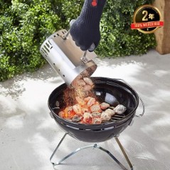Cheminée d'allumage - WEBER - Petit Modele Smokey Joe - Acier inoxyda