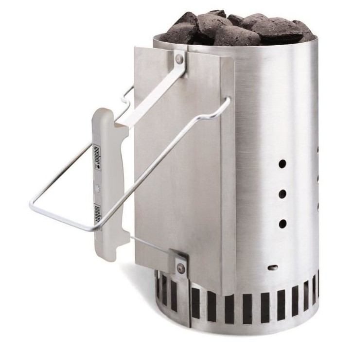 Cheminée d'allumage pour barbecue a charbon - WEBER - Rapidfire - Poids 2,18 kg - Dimensions 32x19x30,5 cm