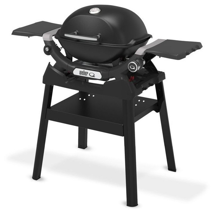 Barbecue a gaz - Weber - Q1200N avec stand - 2,94kW - 1 brûleur en acier inoxydable - Allumage piézoélectronique - Noir Barbecue a gaz - Weber - Q1200N avec stand - 2,94kW - 1 brûleur en acier inoxydable - Allumage piézoélectronique - Noir