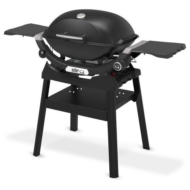 Barbecue a gaz - Weber - Q2200N avec stand - 4,11kW - 1 brûleur - Fonte émaillée - Allumage piézoélectronique - Noir Barbecue a gaz - Weber - Q2200N avec stand - 4,11kW - 1 brûleur - Fonte émaillée - Allumage piézoélectronique - Noir