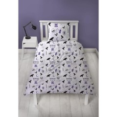 Parure de lit réversible - MERCREDI - Microfibre - 1 housse de couett