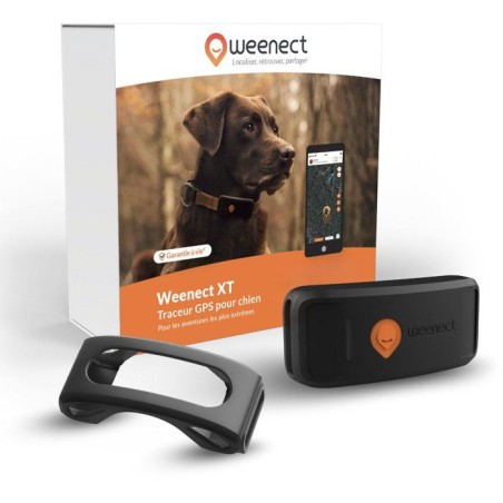 Traceur GPS pour chien sans collier - WEENECT - Chien XT - Antenne XL