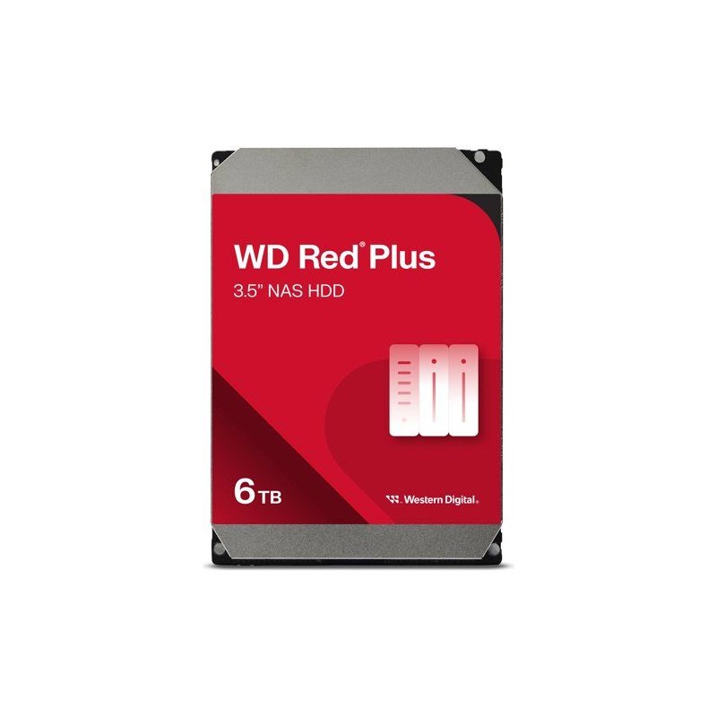 Western Digital - Red Plus - Disque dur - 6 To - 3.5 - 5400 tr/min