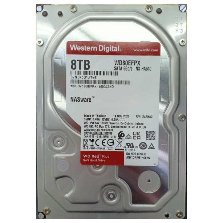 Western Digital - Red Plus - Disque dur - 8 To - 3.5 - 5640 tr/min Western Digital - Red Plus - Disque dur - 8 To - 3.5 - 5640 tr/min