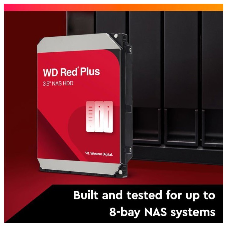 Western Digital - Red Plus - Disque dur - 8 To - 3.5 - 5640 tr/min Western Digital - Red Plus - Disque dur - 8 To - 3.5 - 5640 tr/min
