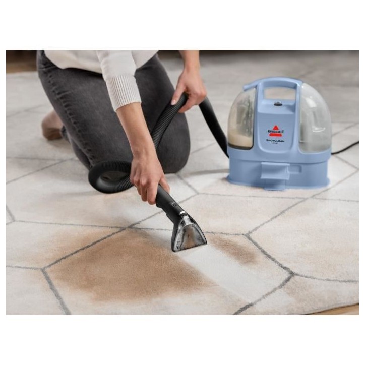 Shampouineuse - BISSELL SpotClean Mini Select - 330 W - 12500 Pa - 0,5 L - Bleu lac
