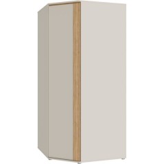 Armoire d'angle - WEXLIN - Décor Sable - 1 porte battante - L92,2 x P