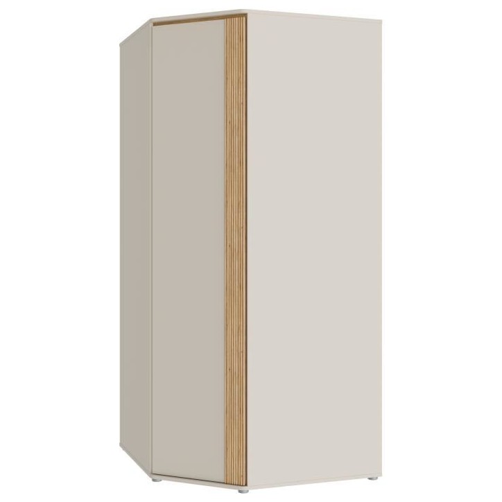 Armoire d'angle - WEXLIN - Décor Sable - 1 porte battante - L92,2 x P92,2 x H193,7 cm Armoire d'angle - WEXLIN - Décor Sable - 1 porte battante - L92,2 x P92,2 x H193,7 cm