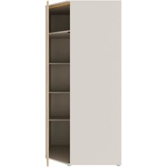 Armoire d'angle - WEXLIN - Décor Sable - 1 porte battante - L92,2 x P
