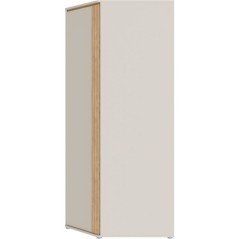 Armoire d'angle - WEXLIN - Décor Sable - 1 porte battante - L92,2 x P