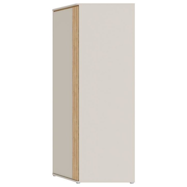 Armoire d'angle - WEXLIN - Décor Sable - 1 porte battante - L92,2 x P92,2 x H193,7 cm Armoire d'angle - WEXLIN - Décor Sable - 1 porte battante - L92,2 x P92,2 x H193,7 cm