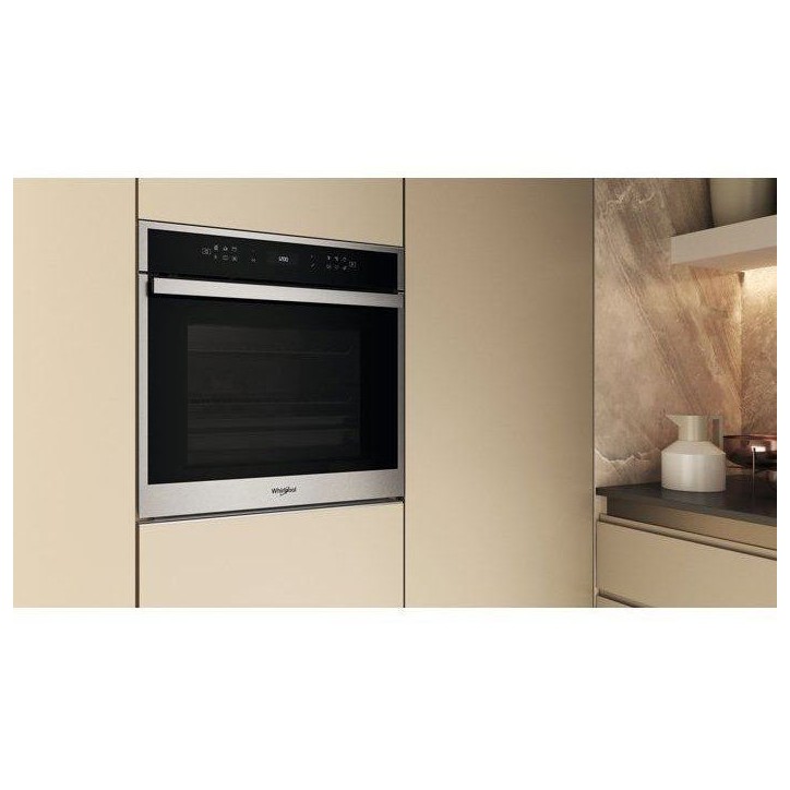 Four encastrable - Pyrolyse - WHIRLPOOL - WOI68PT1SXAF - Inox - 73 L - 59,5 x 56,4 x 59,7 cm Four encastrable - Pyrolyse - WHIRLPOOL - WOI68PT1SXAF - Inox - 73 L - 59,5 x 56,4 x 59,7 cm