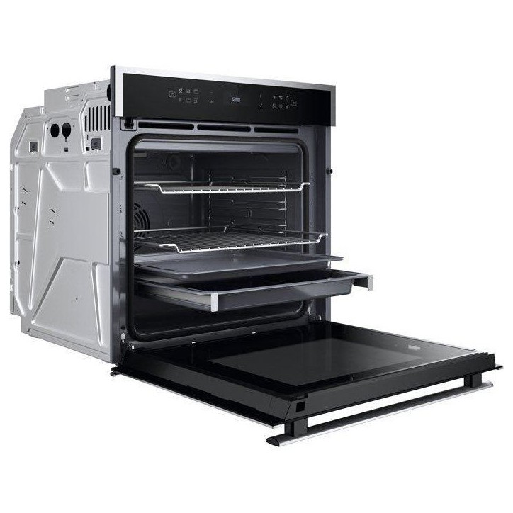 Four encastrable - Pyrolyse - WHIRLPOOL - WOI68PT1SXAF - Inox - 73 L - 59,5 x 56,4 x 59,7 cm Four encastrable - Pyrolyse - WHIRLPOOL - WOI68PT1SXAF - Inox - 73 L - 59,5 x 56,4 x 59,7 cm