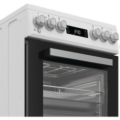 Cuisiniere vitrocéramique - WHIRLPOOL - W5V5LCW - 4 foyers - 7900 W -